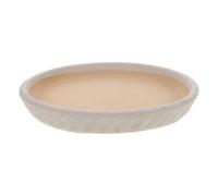 Tofficu Soucoupe Céramique Ronde pour Plantes Intérieur et Extérieur Plateau de Drainage Stable Support Imperméable pour Pots à Fleurs Succulentes