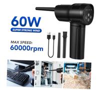 Tofficu Souleur de poussière électrique Purificateur d'air pour la Maison Ventilateur dépoussiéreur à air comprimé amas souffleur d'air Mannequin d'ordinateur Abdos Black