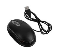 Tofficu Souris Optique USB Filaire pour Ordinateur Portable 1000 PPP Ergonomique Plug Play Bureau Haute Précision Noir