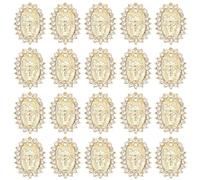 Tofficu Strass et Breloques pour Ongles en Alliage Or, 30 Pièces Compactes et Délicates, Accessoires Nail Art pour DIY et Fêtes
