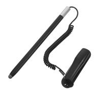 Tofficu Stylet Capacitif Tactile avec Porte-Stylo à Ressort Rétractable pour Tablette Et Smartphone, Embout Souple, Noir, Format Compact, Usage Mobile Et Professionnel