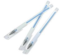 Tofficu Stylo de Microblading pour Sourcils 3pcs, Marqueur Permanent Bleu en Plastique, Lignes Précises pour Marquages et Piercing