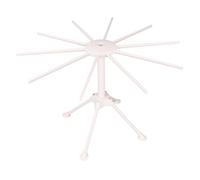 Tofficu Support à Nouilles Pliable Blanc en Abs pour Séchage à L'air sans Outil, Facile à Transporter, pour Petites Cuisines et Pâtes Fraîches