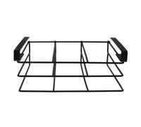 Tofficu Support à Planche à Découper Suspendu sans Perçage, Double Couche Grosse Taille, Acier Inoxydable Noir Yaoye, Organiseur Gain de Place Cuisine, Étagère sous Meuble pour Rangement