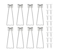 Tofficu Support Cadre Photo Argenté Grand Format Chevalets avec Vis Support Arrière Stable pour Cadres Photo DIY Fixation Pratique pour Bureau Maison et Studio