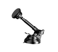 Tofficu Support de Téléphone pour Voiture Noir à Ventouse Télescopique en Plastique et Alliage D'aluminium, pour Téléphone Portable et Appareil Intelligent sur Tableau de Bord