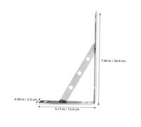 Tofficu Support Étagère Acier Inoxydable Épais Équerre Robuste pour Meuble Rangement Chambre Fixation Murale Pratique pour Étagères Cuisine et Bureau