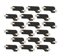 Tofficu Support PCB Professionnel pour Clavier Mécanique à Échange Rapide de Switchs, Prise à Chaud, Double Pince, 20 Pièces, ABS Noir