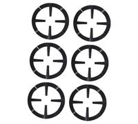 Tofficu Support pour Cafetière à Gaz Lot de 6 Antidérapant Matériau en pour Petites Casseroles la Cuisine Réducteur d'Anneau de Brûleur