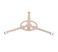 Tofficu Support pour Micro-ondes en Pvc Marron Bras Triple et Roulettes pour Plateau Tournant, Accessoire Pratique Améliorant L'efficacité de Cuisson Cuisine