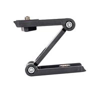 Tofficu Support Z Pliable pour Téléphone Portable avec Tête Inclinable Clip Antidérapant Multi-Angle pour Trépied Bureau et Compact