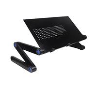 Tofficu Table De Lit Pliable Multifonction 420x260 Mm Ventilation à Petits Trous Stabilité Renforcée Bureau Portable pour Ordinateur Portable Et Étude à Domicile