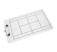Tofficu Tableau Blanc Effaçable à Sec en PVC Robuste Non Magnétique pour Entraîneurs de Tennis et Hockey Outil de Stratégie pour Entraînement en Extérieur et Compétition