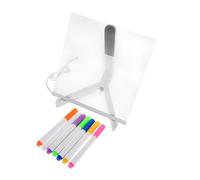 Tofficu Tableau Lumineux LED pour Garçon Fille avec Support Tableau Effaçable à Sec Planche à Dessin Lumineuse DIY avec Stylos Colorés pour Créativité et Apprentissage
