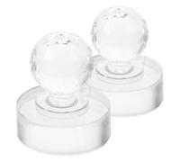 Tofficu Tampons à Fards à Paupières Solution Gain de Place Lot de 2 en Acrylique, Outil Cosmétique Pratique Maquillage des Sourcils et Blush