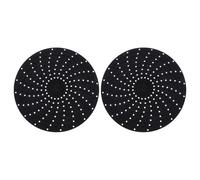 Tofficu Tapis Silicone Antiadhésif pour Friteuse à Air, 2 Réutilisables, Adaptés la Cuisson de Raviolis et Dim Sum