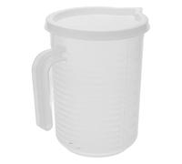 Tofficu Tasse à Mesurer Plastique avec Couvercle Graduée Cuisine Réutilisable pour Liquide Lait Farine Poudre Réutilisable