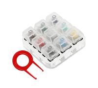 Tofficu Testeur Clavier Mécanique Transparent Touches avec Base Acrylique pour Essais Précis des Commutateurs Et Autres Modèles