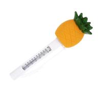 Tofficu Thermomètre de Piscine Flottant Ananas Affichage Double Celsius Fahrenheit Résistant Aux Chocs Facile à Lire pour Piscine Intérieure et Extérieure Aquatique Amusant