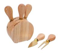 Tofficu Trancheuse Multifonction, Spatule à Fromage, Fourchette Portable - Ustensiles la Cuisine pour Plateau et Dégustation Fromage