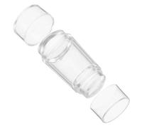 Tofficu Transparent Silicone Nail Stamper with Scraper Dual Head French Manicure Tool for Nail Art and Diy Crafting