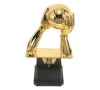 Tofficu Trophée de Football Gardien en Plastique Doré Socle, Récompense Polyvalente pour Célébrer Une Saison Mémorable ou Offrir Un Présent d'anniversaire