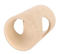 Tofficu Tube en Bambou Naturel pour Hamster Grand Format, Tunnel et Cachette Solide, pour Rongeurs Petits Animaux, Accessoire D’Exploration et Mastication Sécurisé
