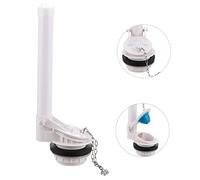 Tofficu Valve de Vidange pour Toilette avec Clapet Réglable Joint Étanche Fuite Mécanisme Chasse Eau Wc Compatible Système Économiseur Eau pour Réservoirs Standards