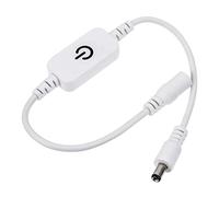 Tofficu Variateur Tactile LED 12v Contrôleur Lumière Capteur Tactile Interrupteur Mural Blanc pour Bande LED Puissance ≤50w Usage Domestique