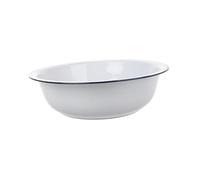 Tofficu Vasque En Émail Mélange Bassin Bol à Vaisselle Blanc Bols à Mélanger Vintage Vasque En Porcelaine Émaillée Faire La Vaisselle Bassin D'émail Vintage Lavage Bol Blanche Émail