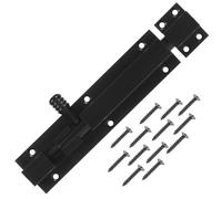 Tofficu Verrou Coulissant en Alliage d'Aluminium Trou pour Cadenas, Conçu Sécurité des Portes d'Entrée Portails de Jardin