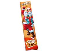 Toffifee Noël 3 × 15s Emballage cadeau avec 3 × 15 morceaux de caramel mou fourrés à la crème de nougat, noisettes entières et chocolat. Incl. Jeu à l'arrière