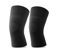 TOFLY Genouillère de compression, 1 paire genouillère légère fit pour les hommes femmes, genouillère de soutien pour le soulagement de la douleur, douleurs articulaires, arthrite, course, Noir Small