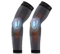 TOFLY Manchon de compression pour bras Unisexe 20-30 mmHg Compression graduée Coudière pour la récupération, soulagement de la douleur, soutient les muscles et les articulations, Noir L