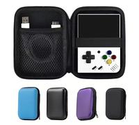 TOFON pour console de jeu ANBERNIC RG35XXPRO, sac de rangement, coque rigide EVA, anti-pression, étanche, anti-rayures, film de protection d'écran Blue Bag 2Glass