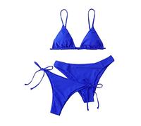 TOFOTL 3 Pieces Sport Sexy Maillot Ventre Plat Femme Plouf Mes Commandes Intégré Tanga Trikini Triangle Ficelle Vintage Swimsuit Plage Soutien Gorge Bandeau Bronzant Push Up S