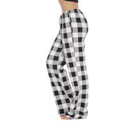 TOFOTL Bas De Pyjama Femme À Carreaux Polaire， Bas Ado Baggy Pyjama, Christmas Ample Mere Pijamas