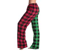 TOFOTL Bas De Pyjama Femme À Carreaux Polaire， Bas Ado Baggy Pyjama, Christmas Ample Mere Pijamas