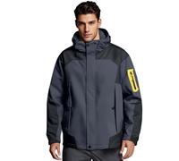 TOFOTL Blouson De Travail Homme Hiver Legere Poche À Fermeture Éclair Ski Coupe Veste Chaud Coupe-Pluie Mes Commandes Peche Capuche Parka Hiver Chaud Imperméable Mi Saison Veste De Ski Homme 3XL