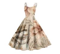 TOFOTL Cadeau Femme Déguisement Élégante Sequin Robe Sequin Sapin Velour Grande Taille Deguisement Paillettes Deguisement Noel Glamour Elegante Robe Pere Noel Femme A-Chameau M