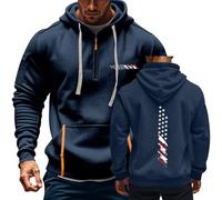TOFOTL Capuche Homme Chaude Pull Polaire Hiver Chaud Chemise a Fleur Homme Laine Sweathommezippe Sweatzippehomme Legere Leger Sweat Hoodie Sweathommecapuche Ado Sweathommecapuche Marine XL