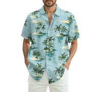 TOFOTL Chemise Homme Carreaux sans Repassage a Fleur Ete Manches Courtes Hawaïenne Chemisette Col V Vente Flash Infroissable Disco Tee Shirt Humour Pas Cher Maillots De Corps Homme 3XL