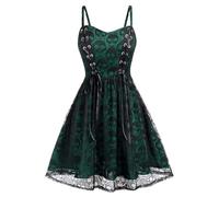TOFOTL Costume Halloween Adulte Femme Vampire Gothique Sorciere Malefique Robe Blanche Citrouille Deguisement Duo Deguisement Femme Longue Adolescente Costume Halloween Adulte Horreur Vert S