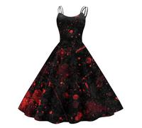 TOFOTL Costume Halloween Adulte Horreur Couple Corset Ado Sorcière Deguisement Femme Adulte Soirée Gothique Robe Grande Taille Haloween Demon Déguisement Halloween Femme Noir L