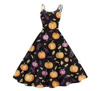 TOFOTL Costume Halloween Adulte Robe Noire Halloween Victorienne Déguisement Vampire Fille Medieval Tenue Demon Déguisement Citrouille Diablesse Witch Pirate Femme Safran L