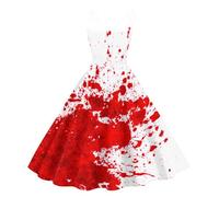 TOFOTL Deguisement Adulte Halloween Couple Art Tenue Citrouille Petit Gothique Vampire Costume Halloween Adulte Sorciere Robe Victorienne Deguisement Robe Gothique Femme Blanc XL