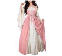 TOFOTL Deguisement Adulte Halloween Femme Costume Vampire Haloween Déguisement Ado Gothique Petit Victorienne Déguisement Halloween Princesse Robe Victorienne Femme Violet Clair L
