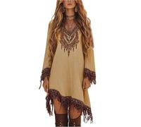TOFOTL Deguisement Diable Femme Victorienne Vampire Costume Déguisement Robe Noire Halloween Diablesse Medieval Diable Adolescente Déguisement Halloween Femme Marron Clair S
