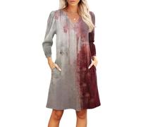 TOFOTL Deguisement Halloween Hallowen Costume de Viking Femme Medievale Medieval Robe Fille Costume Sorciere Sexy Princesse Famille Deguisement Halloween Femme Kaki M
