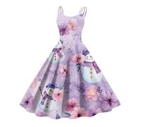 TOFOTL Deguisement Renne Femme 2025 Reveillon Pere Noel Robe de Soirée Pailletée Dentelle Fetes Noël Enceinte Elegante Pull Noel Adulte Robe de Reveillon Femme B-Pourpre S